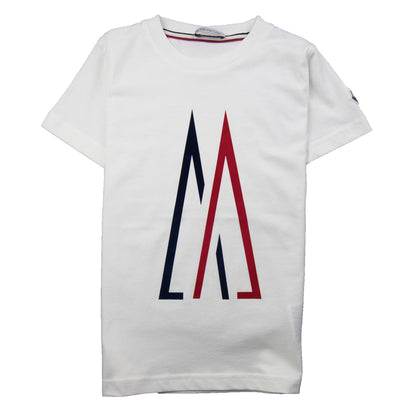 Moncler Junior Large Logo T-Shirt White