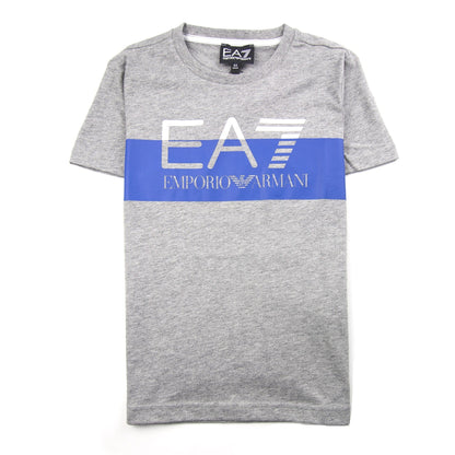 Emporio Armani EA7 Junior Block Logo Tee Grey