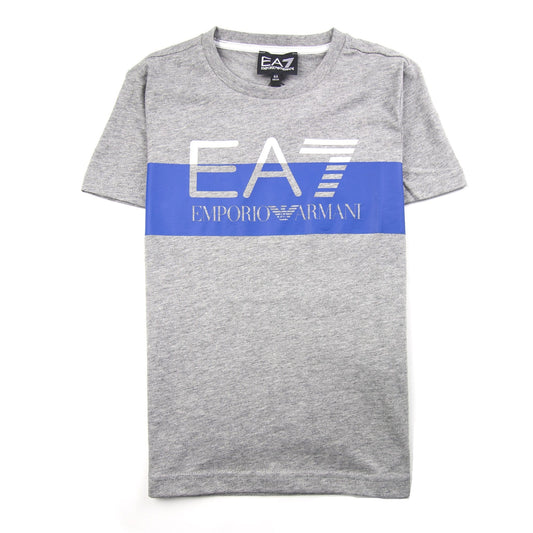 Emporio Armani EA7 Junior Block Logo Tee Grey