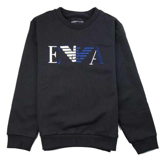 Emporio Armani Jnr EA Eagle Sweatshirt Black