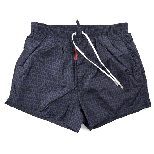 Dsquared2 All Over Print Shorts Navy