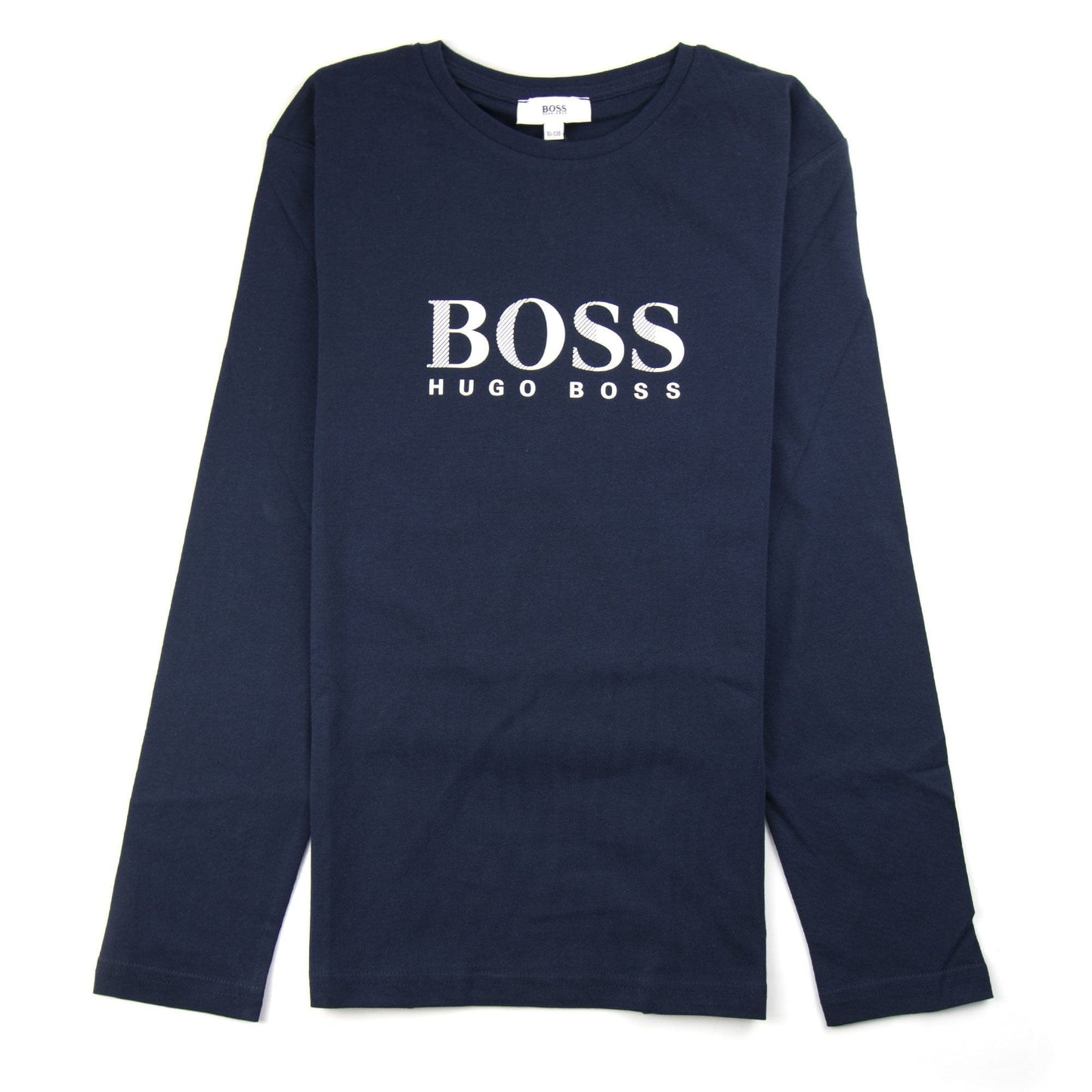 Hugo Boss Kids Chest Logo Long Sleeve T-Shirt Navy