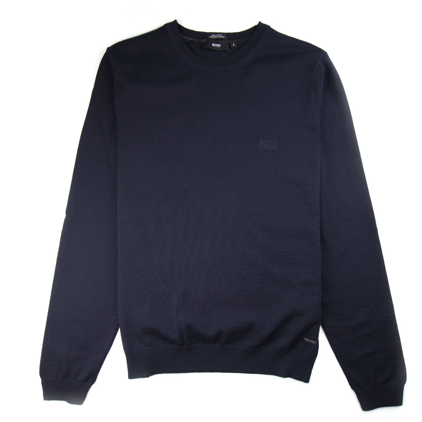 Hugo Boss Bargritte-B Round Neck Knitted Jumper Navy