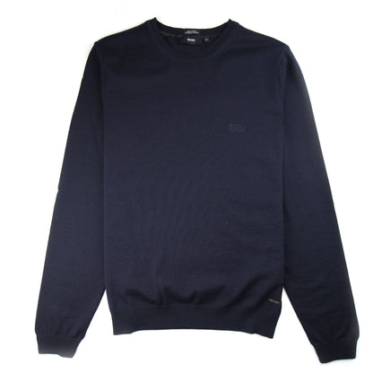 Hugo Boss Bargritte-B Round Neck Knitted Jumper Navy