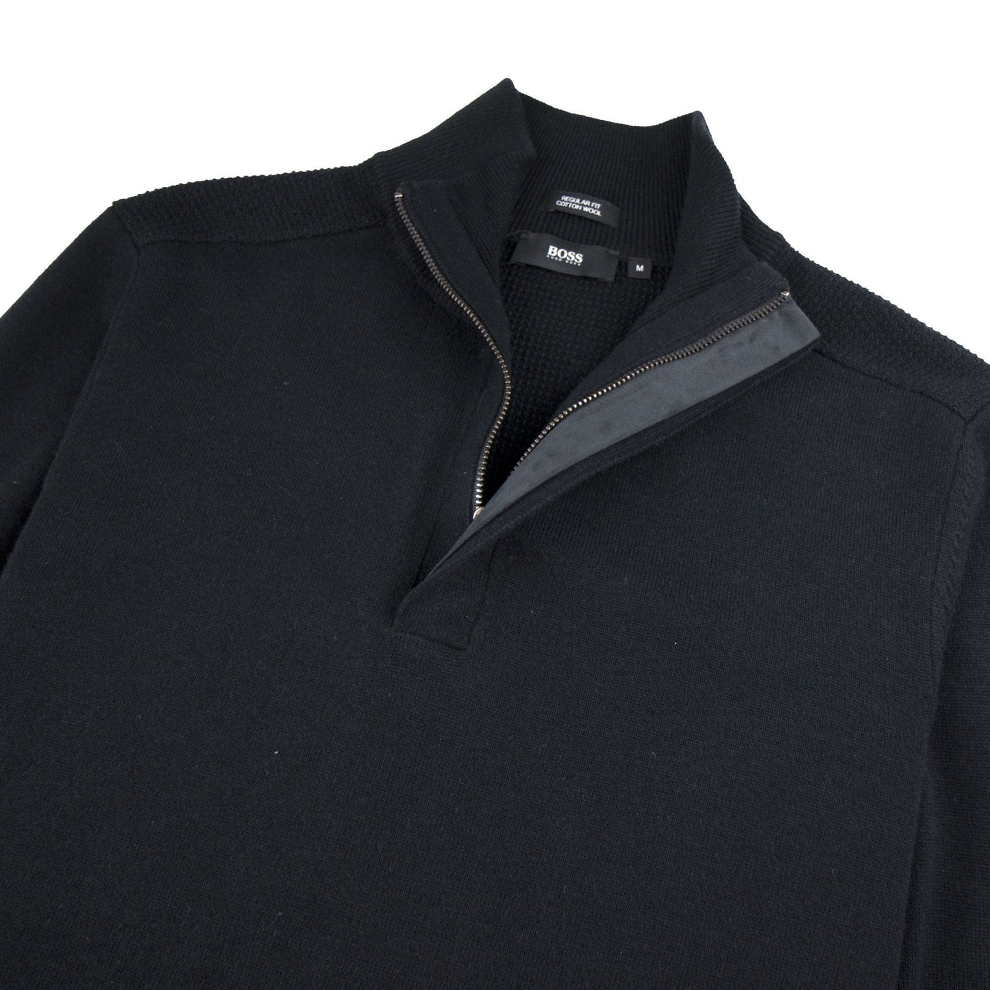 Hugo Boss Bonny Half Zip Jumper Black