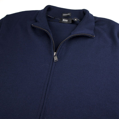 Hugo Boss Balonso Full Zip Jumper Navy