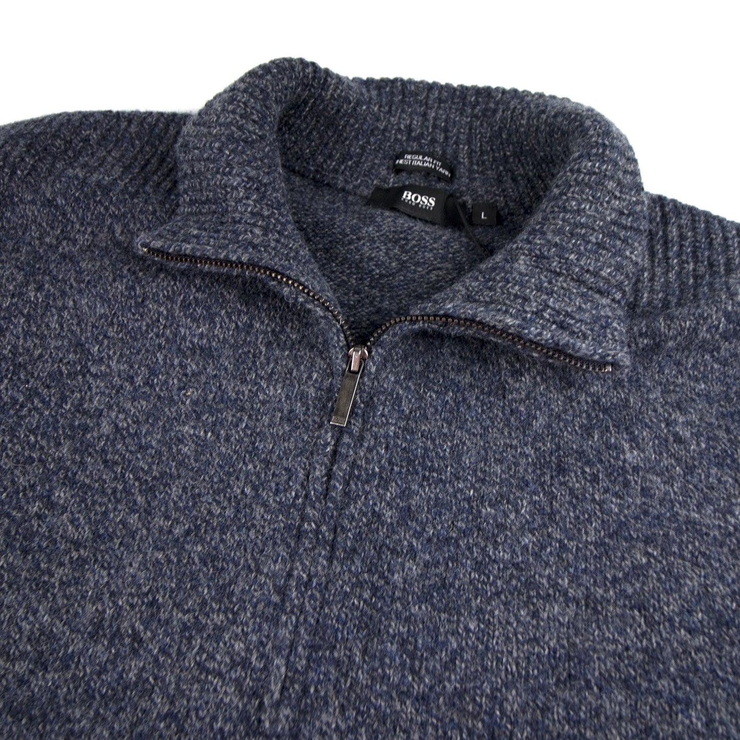 Hugo Boss Belmonte Quarter Zip Knit Dark Grey