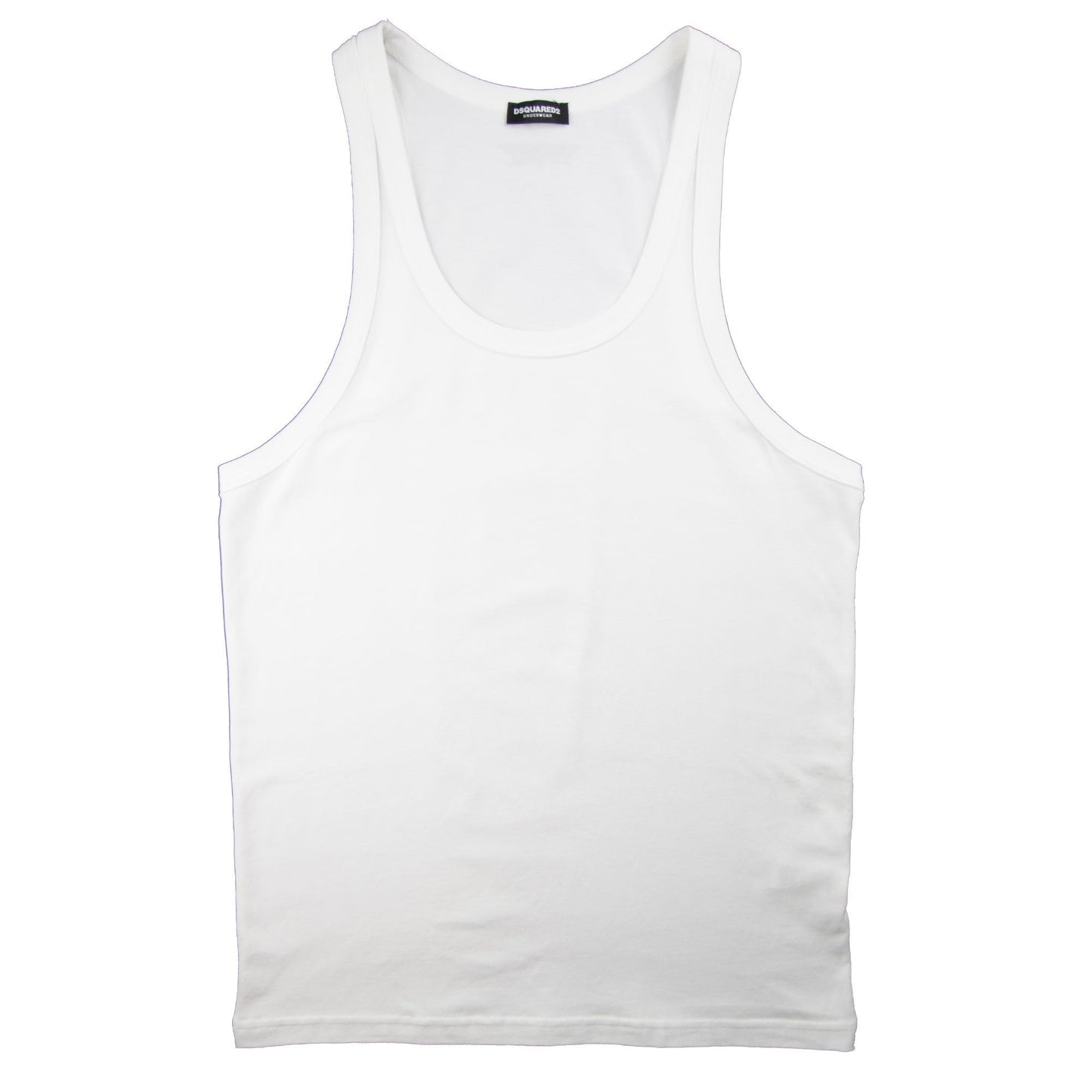 Dsquared2 Underwear Vest Leaf Logo White