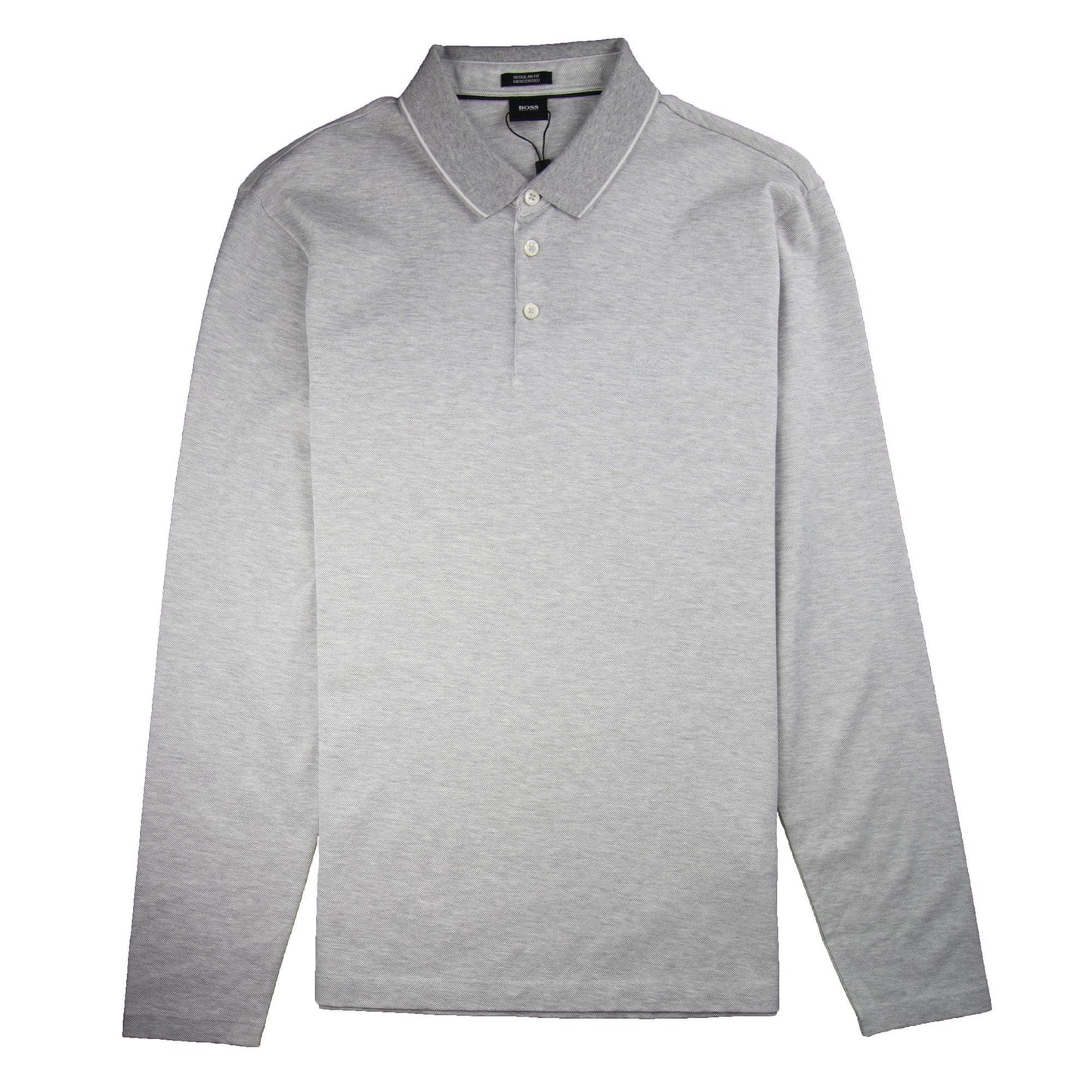 Hugo Boss Pearl 03 L/s Polo Light Grey