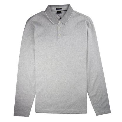 Hugo Boss Pearl 03 L/s Polo Light Grey