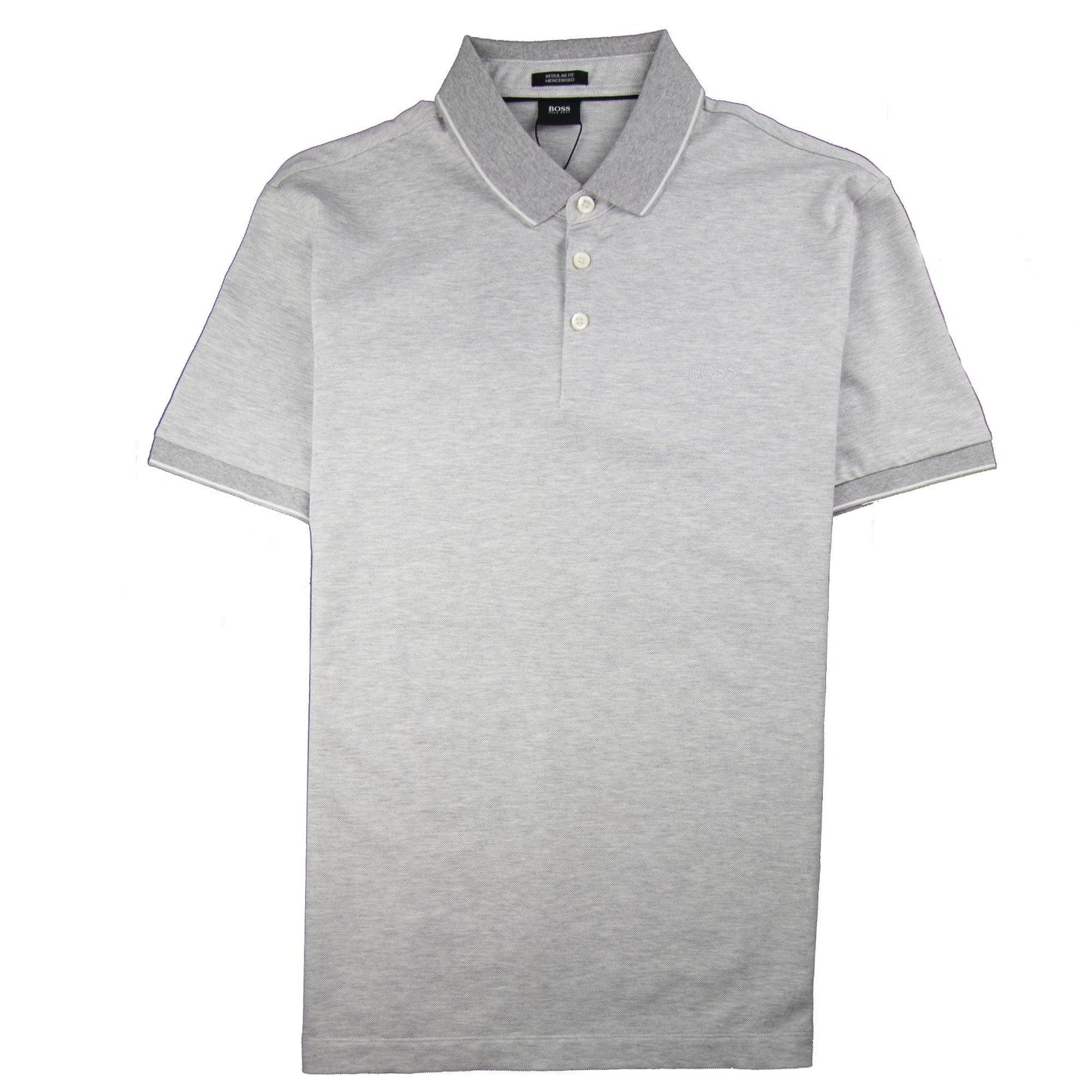 Hugo Boss Prout 10 Short Sleeve Polo Light Grey