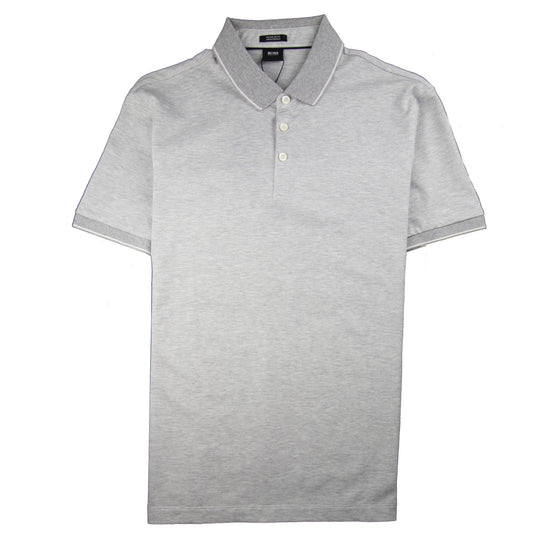 Hugo Boss Prout 10 Short Sleeve Polo Light Grey