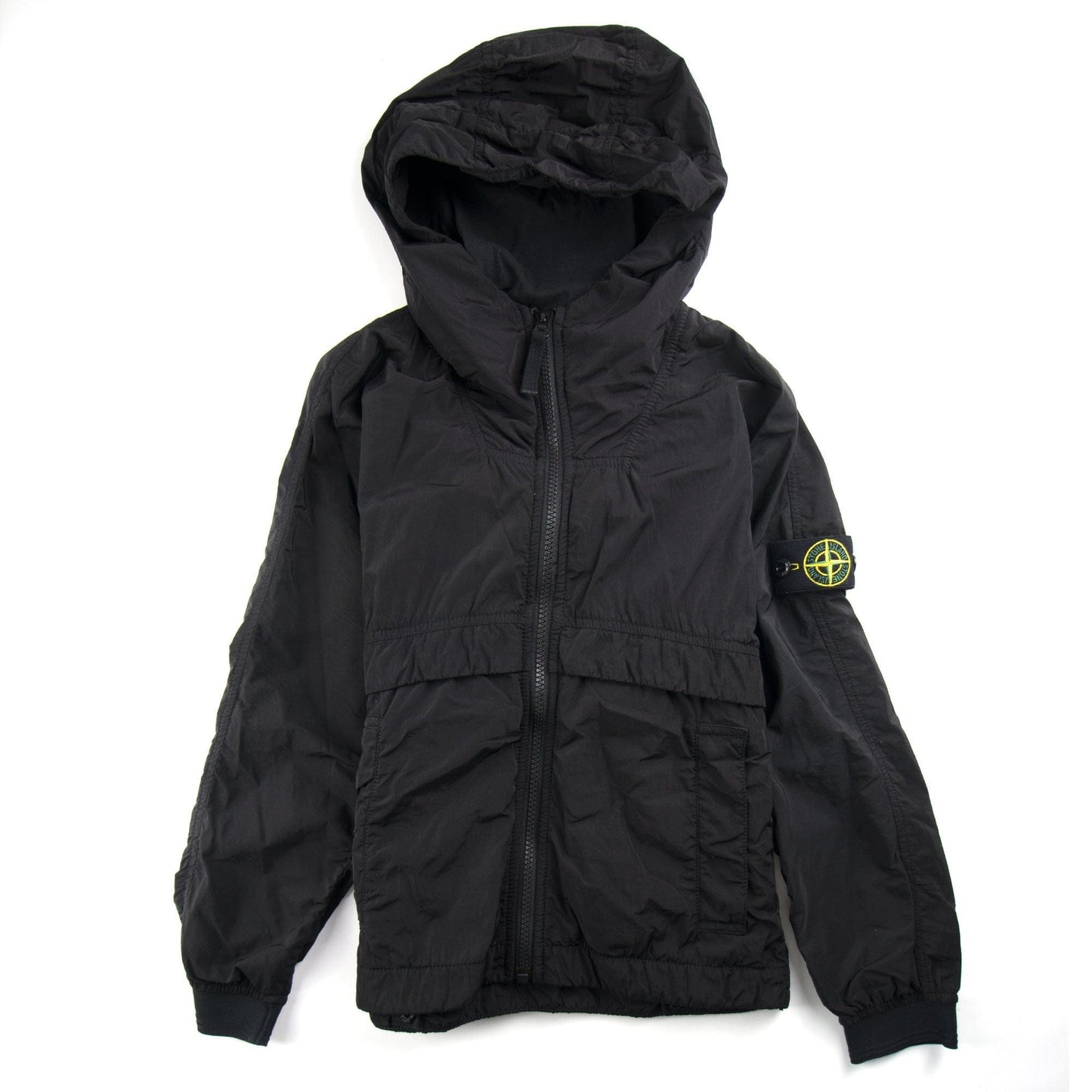 Stone Island Junior Hooded Jacket Black