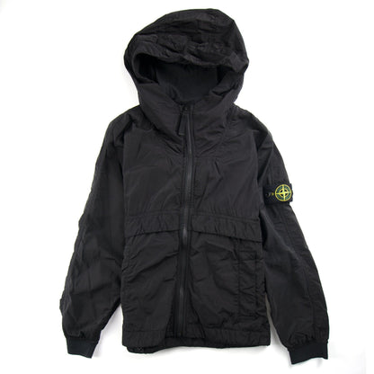 Stone Island Junior Hooded Jacket Black
