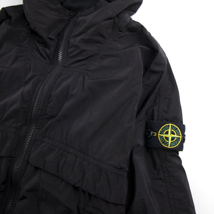 Stone Island Junior Hooded Jacket Black