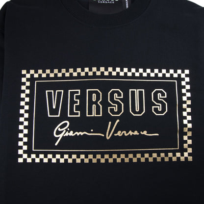 Versace Versus 90's Foil Logo Sweatshirt Black/Gold