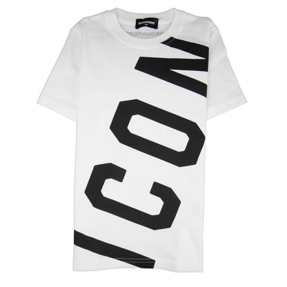 Dsquared2 Kids Large Icon Logo T-Shirt White