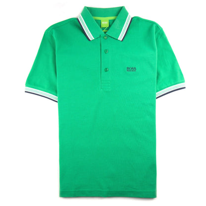 Hugo Boss Paddy Short Sleeve Polo Shirt Green