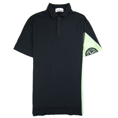 Stone Island Arm And Back Compass Logo Black
