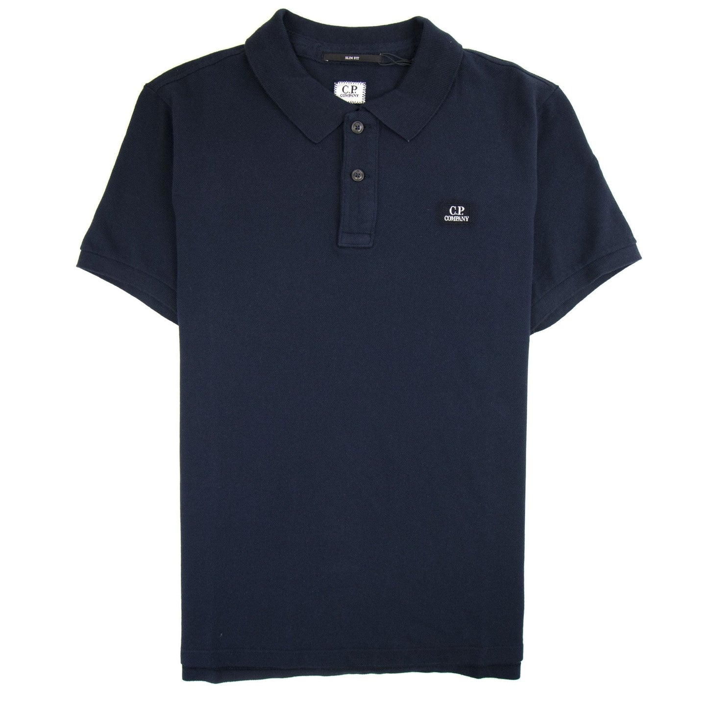 CP Company Chest Logo Polo Navy