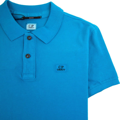 CP Company Chest Logo Polo Sky Blue