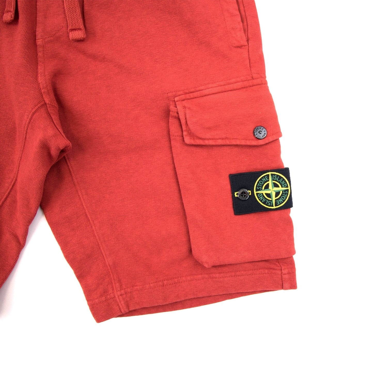 Stone Island 65860 Garment Dyed Shorts Brick Red V0036
