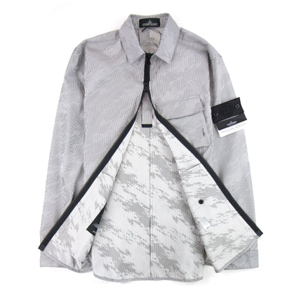 Stone Island Shadow Project Lenticular Zip-up Overshirt Jacket Black V0029