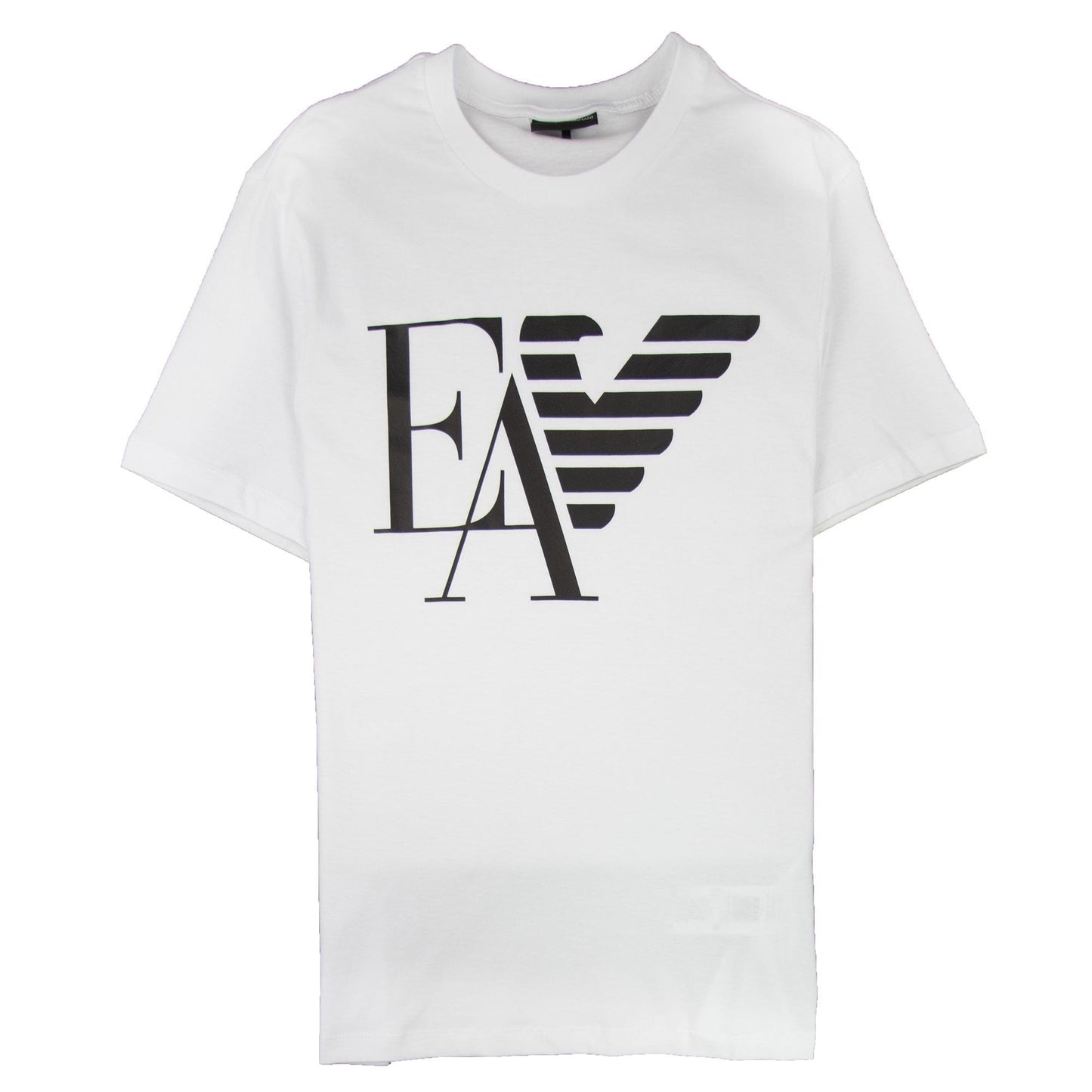 Armani Jeans Ea Eagle Print Logo T-shirt Bianco Ottico 0100