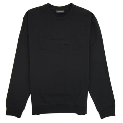 Armani Jeans Embossed Logo Sweatshirt Nero 0999