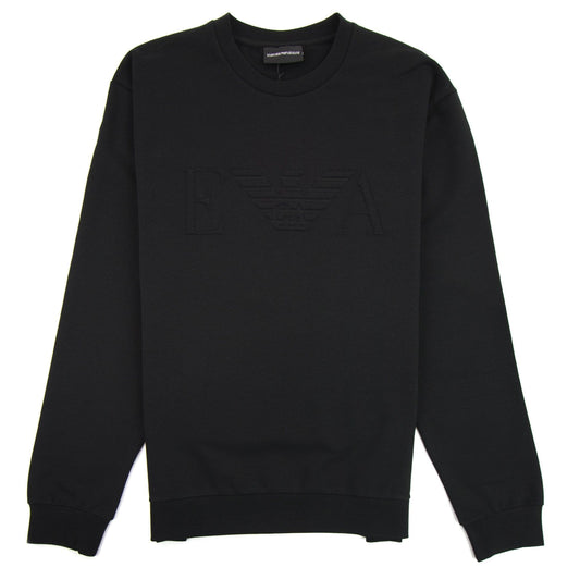 Armani Jeans Embossed Logo Sweatshirt Nero 0999
