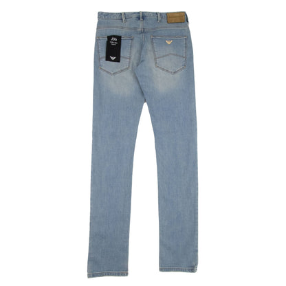 Armani Jeans J06 Slim Fit 5 Pocket Jeans Stonewash Denim 0943