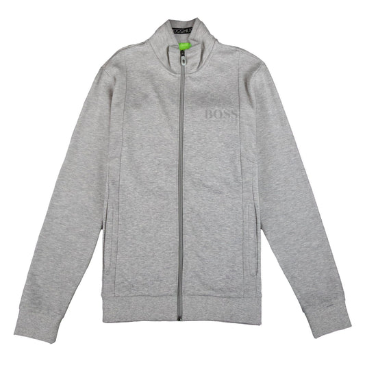 Hugo Boss Hugo Boss Full Zip Funnel Cardigan Neck Grey