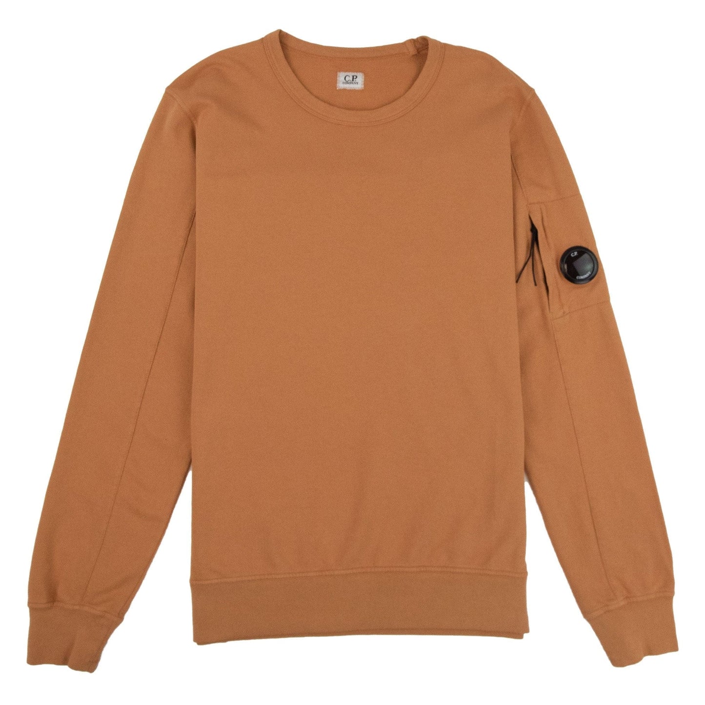 CP Company Arm Lens Crewneck Sweatshirt Orange 435