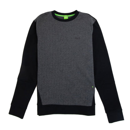 Hugo Boss Heringbone Salbo Sweatshirt Black/Grey