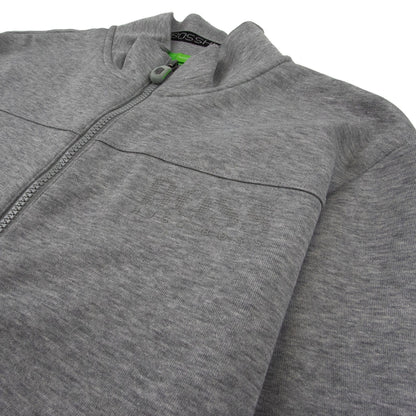 Hugo Boss Zip Up Skaz Funnel Neck Cardigan Grey