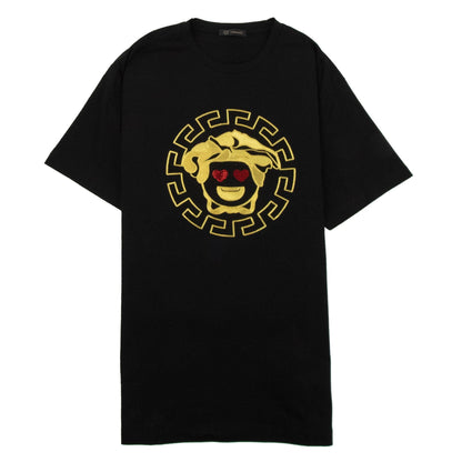 Versace Medusa Heart Eyes T-Shirt Black