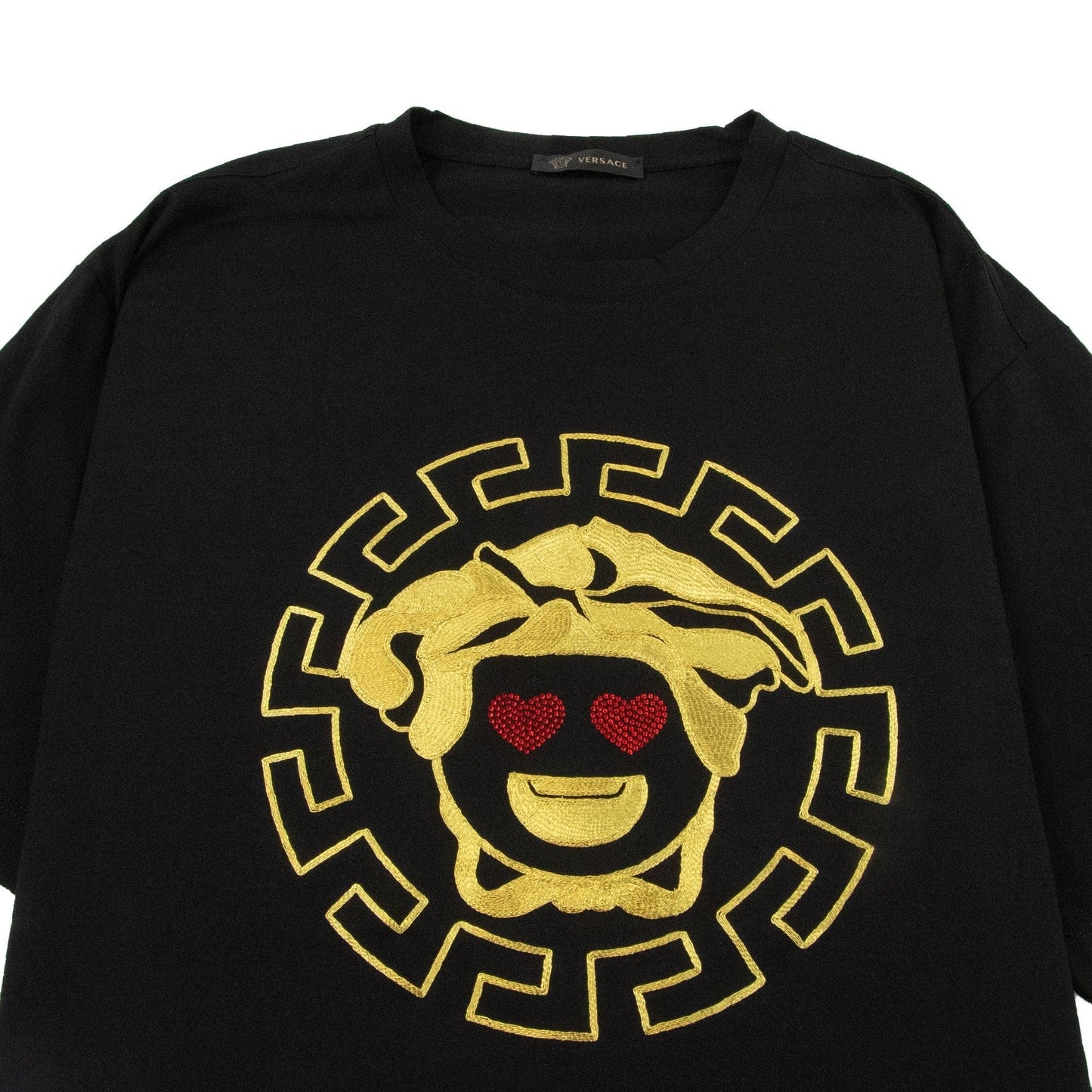 Versace Medusa Heart Eyes T-Shirt Black