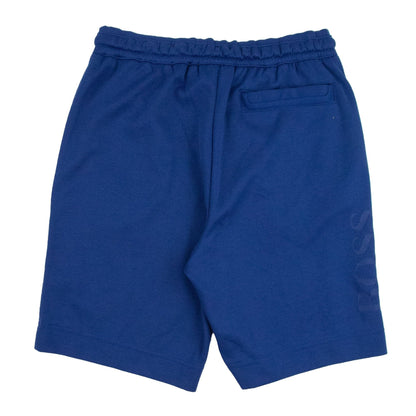 Hugo Boss Headlo Side Logo Cotton Shorts Blue