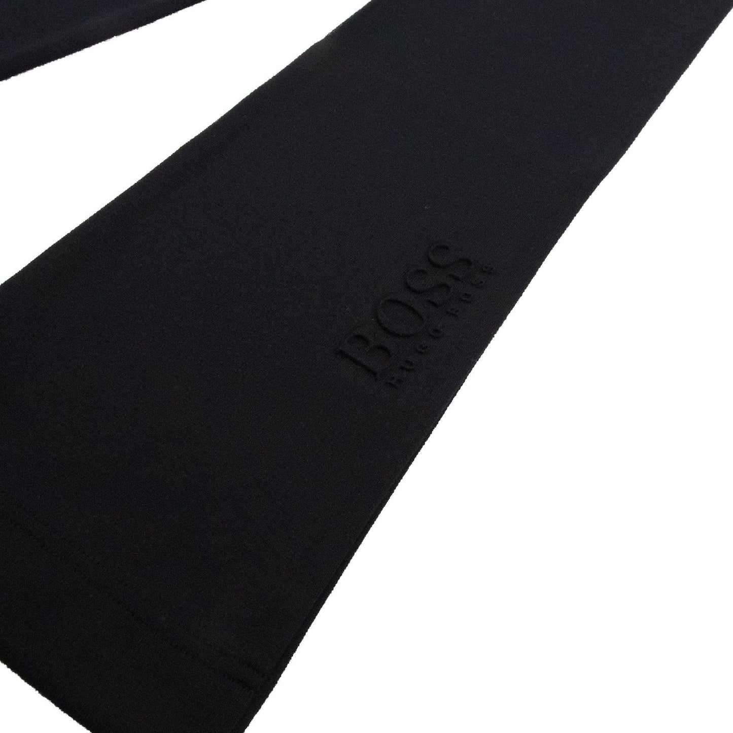 Hugo Boss Hadiko Embossed Logo Straight Cuff Tracksuit Bottoms Black