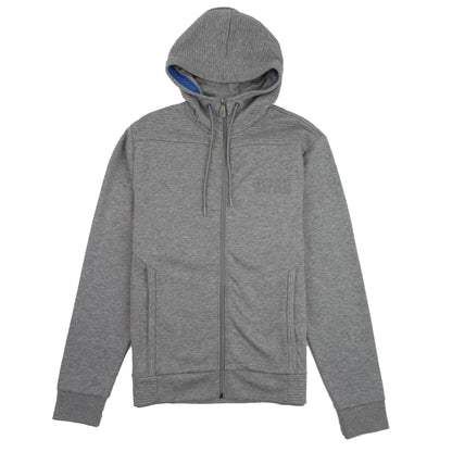 Hugo Boss Saggy Embossed Logo Hoodie Grey