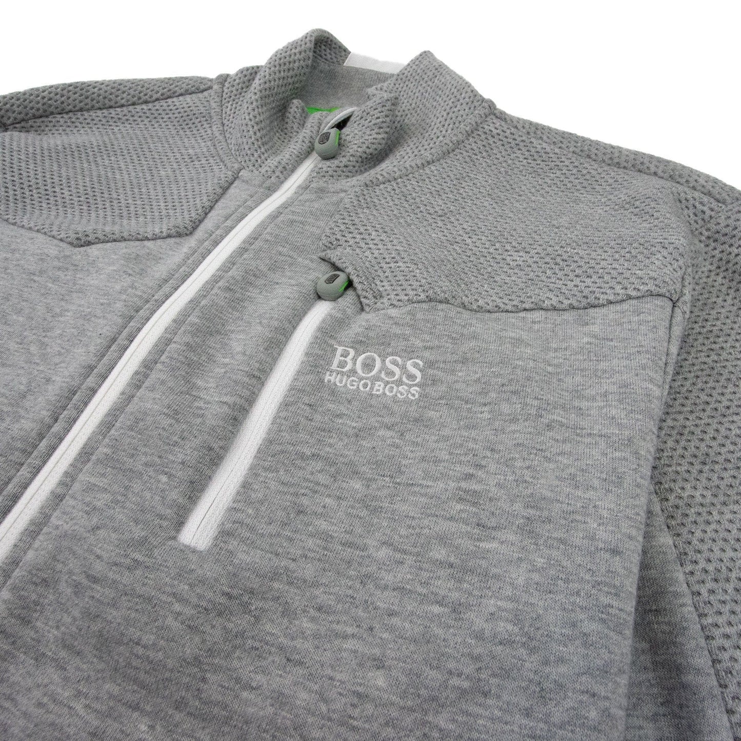 Hugo Boss Skavon Funnel Neck Tracksuit Top Grey