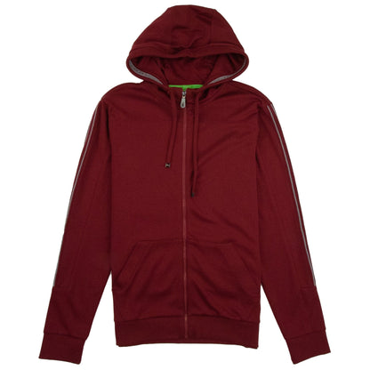 Hugo Boss Saggy Pin Stripe Hoody Burgundy