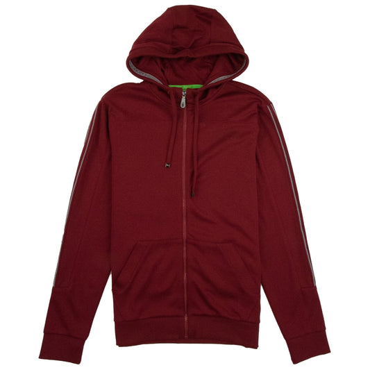 Hugo Boss Saggy Pin Stripe Hoody Burgundy