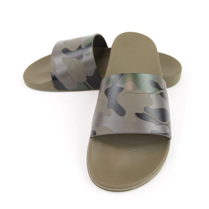 Valentino Camouflage-print rubber pool slides