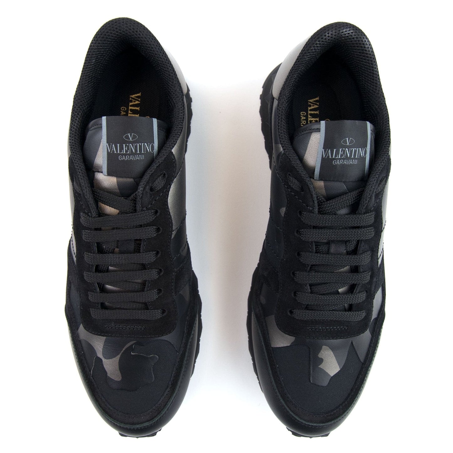 Valentino Camo Rockrunner Sneaker Bronze