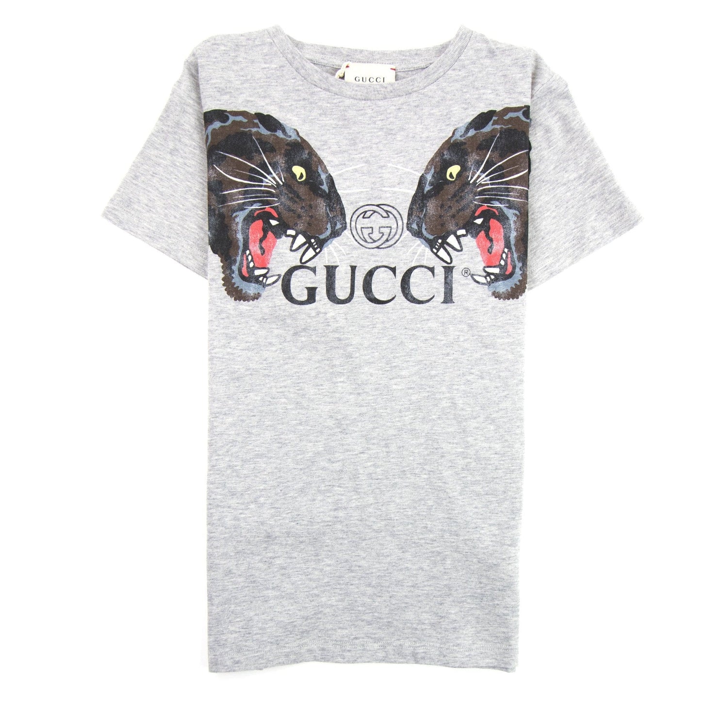 Gucci Junior Panthers T-Shirt Grey 1151