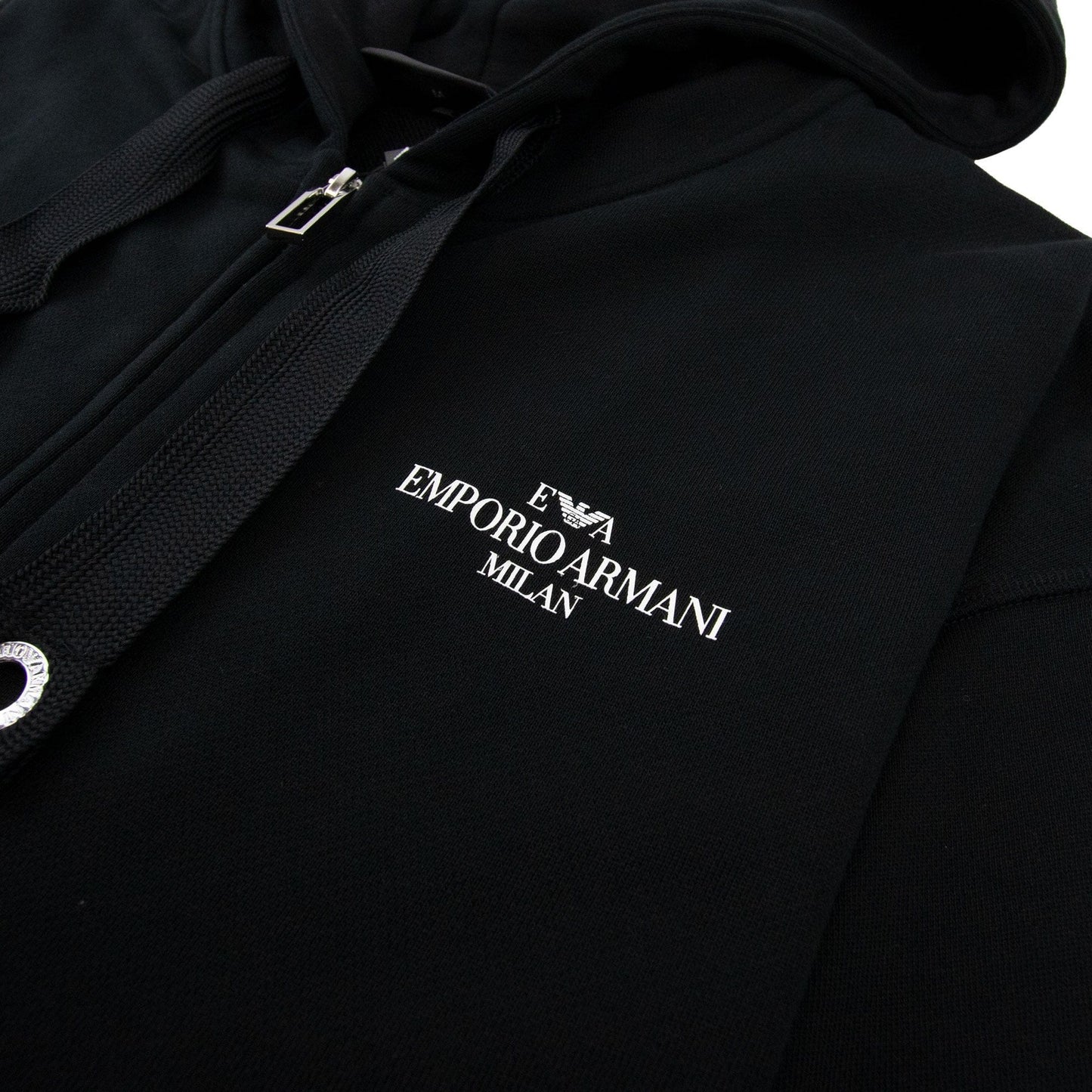 Emporio Armani Front Pocket Zip Up Hoody Nero 0999