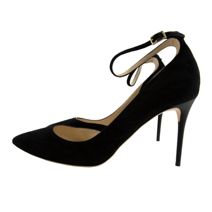 Jimmy Choo Lucy 85 Womens Leather Pumps Black