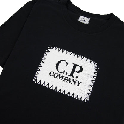 CP Company Patch Logo T-shirt Black 999