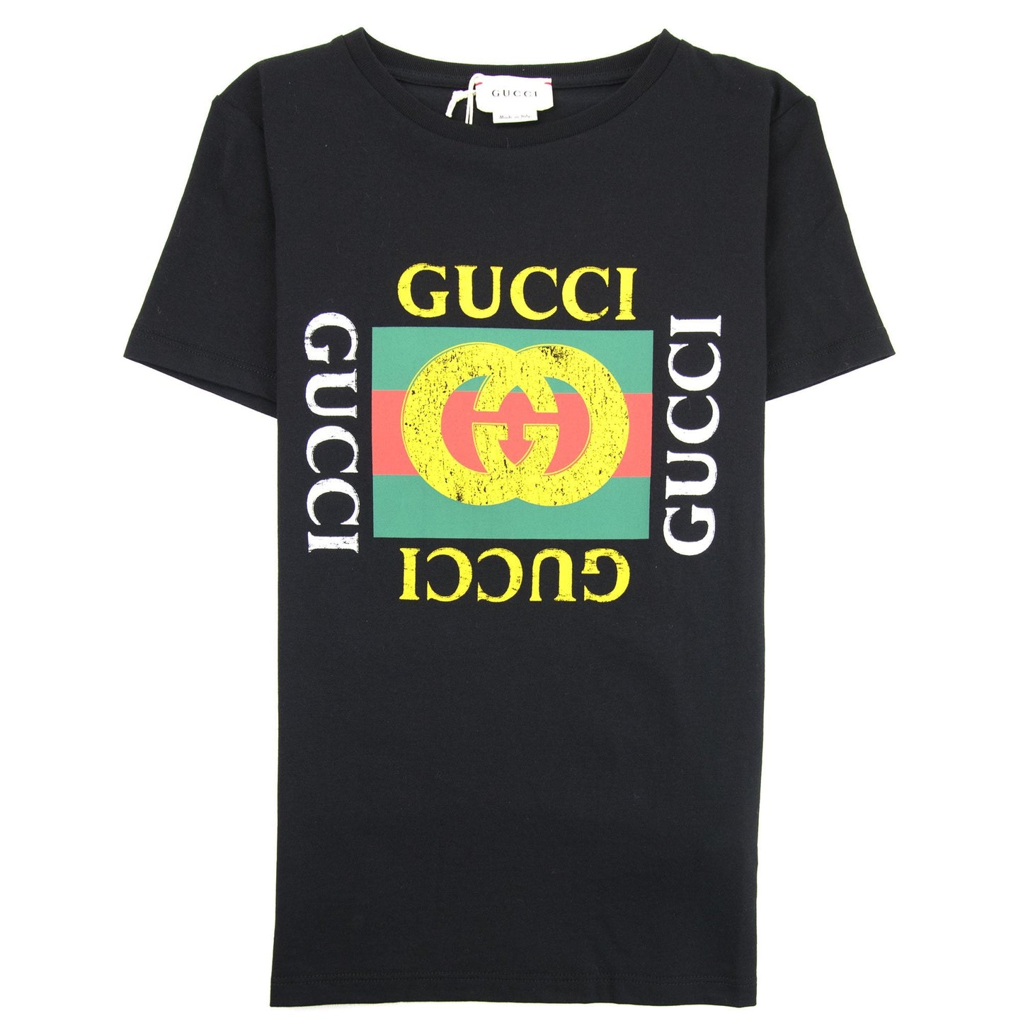 Gucci Junior Gucci Logo T-shirt Black 1060